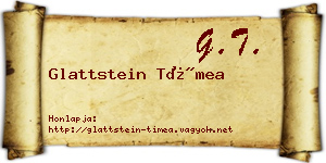 Glattstein Tímea névjegykártya